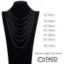 T400 925 Sterling Silver 1.5mm 1mm Italian Box Chain Necklace Unisex Gift for Women Men Boys 16 18 20 22 24 26 30 inches T400 925 Sterling Silver 1.5mm 1mm Italian Box Chain Necklace Unisex Gift for Women Men Boys 16 18 20 22 24 26 30 inches