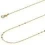 14k REAL Yellow OR White Gold Solid 1.5mm Twisted Mirror Chain Necklace with Spring Ring Clasp