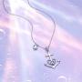 JZMSJF Valentines Day Gift 925 Sterling Silver Faith Hope Love Anchor Necklace Charm Nautical Pendant Jewelry for Women Girls