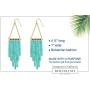 Gold Dangle Earrings, Stunning Turquoise Earrings | Turquoise and Gold Earrings 14k Gold Bohemian Earrings Dangle Earrings for Women | Dainty Spring Earrings