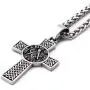 Gungneer Masonic Symbol Necklace Celtic Cross Pendant Stainless Steel Keel Chain Freemason Jewelry for Men Women Gungneer Masonic Symbol Necklace Celtic Cross Pendant Stainless Steel Keel Chain Freemason Jewelry for Men Women