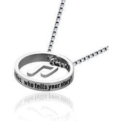 WUSUANED Who Lives Who Dies Who Tells Your Story Hamilton Quote Necklace Hamilton Inspired Jewelry Broadway Musical Fan Gift