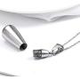 Jude Jewelers Stainless Steel Cone Shaped Perfum Ash Memorial Cremation Keepsake Holder Pendant Necklace