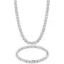 KRKC&CO 4mm Tennis Chain and Bracelet Set, 14k Gold Single Row Prong-Setting with Hand-Selected 5A CZ Stones, Urban Street-wear Hip Hop Jewelry for Rappers KRKC&CO 4mm Tennis Chain and Bracelet Set, 14k Gold Single Row Prong-Setting with Hand-Selected 5A CZ Stones, Urban Street-wear Hip Hop Jewelry for Rappers