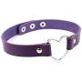 Tvoip 6Pcs Hot PU Leather Punk Heart Studded Choker Necklace Rivet Buckle Collar Necklace Gift for Women Jewelry