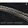 Authentic Solid Sterling Silver Rope Diamond-Cut Braided Twist Link .925 Rhodium Necklace Chains 1.5MM - 5.5MM, 16'' - 30'', Made In Italy, Men & Women, Next Level Jewelry Authentic Solid Sterling Silver Rope Diamond-Cut Braided Twist Link .925 Rhodium Necklace Chains 1.5MM - 5.5MM, 16'' - 30'', Made In Italy, Men & Women, Next Level Jewelry