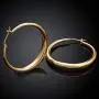 Hoop Earrings, 18K Gold Plated Rounded Hoops Earrings for Women Jewelry 1.4'' Hoop Earrings, 18K Gold Plated Rounded Hoops Earrings for Women Jewelry 1.4''