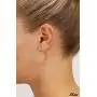 14k Yellow Gold Twisted Square Tube Hoop Earrings