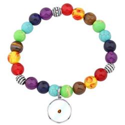WSNANG Mustard Seed Bracelet 7 Chakra Beads Elastic Jewelry Bracelet Religious Jewelry Inspirational Christian Gift