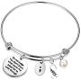 UJIMS Semicolon Inspirational Gift Mental Health Suicide Awareness Bracelet Depression Awareness Jewelry for Women Girl