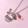 HANRESHE Stranger Things Necklaces Alphabet Light Demogorgon Show Halloween Cosplay Eleven Horror Humor Charm Pendants Jewelry for Women Accessories