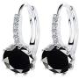 Emesly Rhodium Plated Cubic Zirconia Crystal Dangle Earrings for Women; Nickel & Lead Free, Hypoallergenic Long Lasting Finish; Perfect Jewelry Gift for Women & Girls