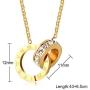 VNOX Stainless Steel Roman Numeral Bangle Bracelet Necklace Stud Earrings Women Grils Jewelry Set