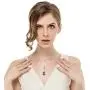 AOBOCO Sterling Silver Teardrop/Water Drop Necklace Embellished with Crystals from Austria, Fine Anniversary Birthday Jewelry Gifts for Women Wife Girlfriend Daughter Mom Grandma Aunt