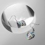 ECOLVANT Drop Earrings for Women Sterling Silver Earrings Opal Colorful Leaves Dangle Earrings for Women Girls Birthday Party Fashion Opal Earrings