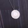 AA Yearly Medallion Necklace Sober Recovery Necklace with Serenity Prayer