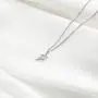 MONOZO Initial Necklace for Women Girls, 14K White Gold Plated Dainty Necklace with Initials, Letter Cubic Zirconia Monogram Small Initial Necklace Gifts for Women Teen Girls BFF Friendship