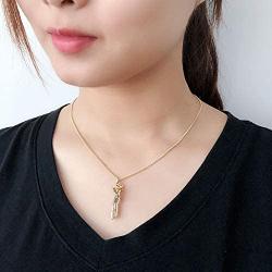 Affectionate Hug Necklace Couples Necklace for Him and Her Valentines Day Embrace Chain Necklace Fashion Unisex Couple Hugging Pendant Love Snuggle Hug Jewelry Gift for Women Men Lovers