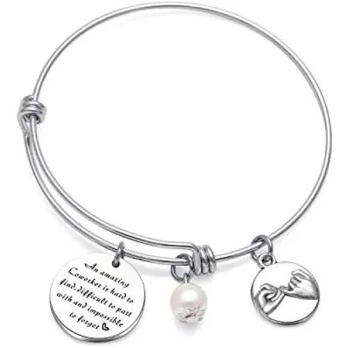 Coworker Leaving Gifts Goodbye Farewell Gift An Amazing Coworker is Hard to Find Difficult to Part with and Impossible to Forget Bangle Keychain Gfts for Coworkers,Business Partner,Boss,Friends Coworker Leaving Gifts Goodbye Farewell Gift An Amazing Coworker is Hard to Find Difficult to Part with and Impossible to Forget Bangle Keychain Gfts for Coworkers,Business Partner,Boss,Friends