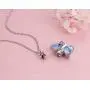 Eternal M. Butterfly Urn Necklace for Ashes Stainless Steel Silver Cremation Jewelry Keepsakes Pendants in Memory of Lost Loved One (Blue) Eternal M. Butterfly Urn Necklace for Ashes Stainless Steel Silver Cremation Jewelry Keepsakes Pendants in Memory of Lost Loved One (Blue)
