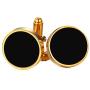 U7 Men Women Simple Cufflinks Modern Tuxedo Shirt Studs 18K Gold/Platinum Plated Cuff Links