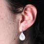 925 Sterling Silver Dandelion Drop Earrings for Women Teen Girls Water Drop Silver Flower Mountain Tree Dangle Earrings Jewelry Gifts for Mom Lover