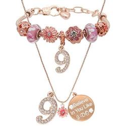 9 Years Girl Birthday Gift,9th Girl Birthday,9th Birthday,Birthday Gift for 9 Year Old Girl,9th Birthday Bracelets for Girls,9 Year Old Girls Jewelry,9 Necklace for Girls,Happy Birthday 9 Year Old