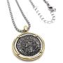 LESLIE BOULES Vintage Saint Christopher Medal Necklace for Men 22 Inches Length Protection Jewelry