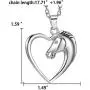 Heart Pendant Necklace by Luvalti - Horse Heart Jewelry - Family and Friends Jewelry Gift Heart Pendant Necklace by Luvalti - Horse Heart Jewelry - Family and Friends Jewelry Gift