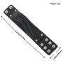 GelConnie Leather Cuff Bracelet Punk Braided Bracelets Rock Leather Wristbands Gothic Adjustable Wrap Bracelet for Men, Women