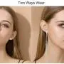 Fashion Long Tassel Crystal Pearl Two Ways Wear Cubic Zirconia Hypoallergenic & Nickel Free Stud Drop Dangle Earrings Jewelry for Girls Women, Chic Silver Fashion Long Tassel Crystal Pearl Two Ways Wear Cubic Zirconia Hypoallergenic & Nickel Free Stud Drop Dangle Earrings Jewelry for Girls Women, Chic Silver