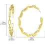 TTOCH Link Chain Hoop Earrrings Minimalist Earrings Gold Paperclip 14K Gold Plated Sterling Silver Open Hoops for Women TTOCH Link Chain Hoop Earrrings Minimalist Earrings Gold Paperclip 14K Gold Plated Sterling Silver Open Hoops for Women