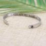 Joycuff Inspirational Bracelets for Women Mom Personalized Gift for Her Engraved Mantra Cuff Bangle Crown Birthday Jewelry