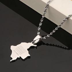 Colombia Map Pendant Necklace Map of Colombian Jewelry