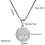 Jude Jewelers Vintage Stainless Steel Tree of Life Wedding Party Anniversary School Pendant Necklace
