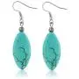 Gem Stone King 24 Inch Simulated Turquoise Howlite Necklace for Women with Heart Shape Pendant and Earring Set Gem Stone King 24 Inch Simulated Turquoise Howlite Necklace for Women with Heart Shape Pendant and Earring Set