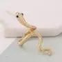 MIXIA Adjustable Punk Rock Crystal Snake Ring for Women Vintage Gothic Open Smooth Animal Finger Ring Halloween Jewelry Accessories MIXIA Adjustable Punk Rock Crystal Snake Ring for Women Vintage Gothic Open Smooth Animal Finger Ring Halloween Jewelry Accessories