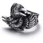 Raven Ring for Men, Norse Viking Raven Ring, Celtic Odin Raven Totem Amulet Ring, Vintage Crow Couple Ring, Punk Animal Bird Jewelry Gift for Men Boys Raven Ring for Men, Norse Viking Raven Ring, Celtic Odin Raven Totem Amulet Ring, Vintage Crow Couple Ring, Punk Animal Bird Jewelry Gift for Men Boys