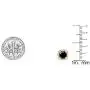 Dazzlingrock Collection 10K 5 MM Each Gemstone Ladies Halo Stud Earrings, Yellow Gold