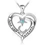 Star and Moon Heart Necklace 925 Sterling Silver Necklace I Love You Forever Pendant with Cubic Zirconia, Valentines Mothers Day Jewelry Gifts for Girls Couples Girlfriend Mom Wife Star and Moon Heart Necklace 925 Sterling Silver Necklace I Love You Forever Pendant with Cubic Zirconia, Valentines Mothers Day Jewelry Gifts for Girls Couples Girlfriend Mom Wife