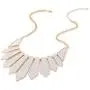 HSWE Glitter Collar Necklace for Women Statement Bib Necklace Geometric Chevron Choker Necklace for Wedding Party HSWE Glitter Collar Necklace for Women Statement Bib Necklace Geometric Chevron Choker Necklace for Wedding Party
