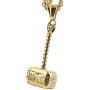 HZMAN Thor Hammer Stainless Steel Necklace For Men and Women Hammer Pendant Necklace 22+2 Inch Chain