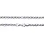 Sterling Silver Italian 2.5mm Solid Franco Square Box Link 925 Sterling Silver -Made in Italy