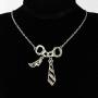 WSNANG Fifty Movie Necklace Freedom Handcuffs Mask Tie Necklace Movie Jewelry Gift