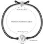 ZENI Initial Letter A to Z Customize Bracelet, Cubic Zirconia 925 Sterling Silver Bracelets for Women, 24cm Adjustable Handmade Braided Jewellery Friendship Gift