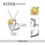 WINNICACA [ Sunflower & Dainty Sterling Silver Created Opal Flower Choker Necklace Jewelry for Women Birthday Gifts