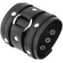 HZMAN Wide Cuff Wrap Gothic Wristband Punk Rock Biker Wide Strap Leather Bracelet