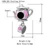 Choruslove Cup Charms 925 Sterling Silver Teapot and Cup Set, Magic Lamp of Aladdin, Coffee Cup Beads Suitable for European Style Bracelet, Gift for Valentines Day/Mothers Day/Christmas