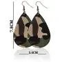 Teardrop Lightweight Leather Earrings for Women Girls Snakeskin Pattern Camouflage Zebra Pattern Dangling Drop Earrings Teardrop Lightweight Leather Earrings for Women Girls Snakeskin Pattern Camouflage Zebra Pattern Dangling Drop Earrings
