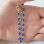HUASAI Evil Eye Bracelet for Women Dainty ojo Luck Bracelet 14K Gold Plated Cute Beaded Bracelet for Girls